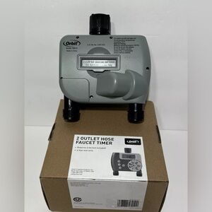 Orbit 58910 Digital 2 Outlet Hose Faucet Timer - Green New in Box